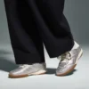 Adidași Gold Indoor Metallic Terrace din piele laminată