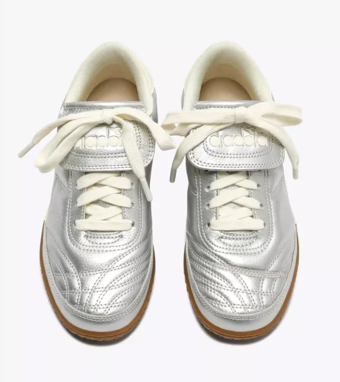 Adidași Gold Indoor Metallic Terrace din piele laminată