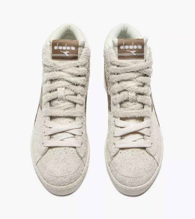 Game High Suede Waxed Adidași retro de tenis cu talpă înaltă Game High Suede Waxed Adidași retro de tenis cu talpă înaltă