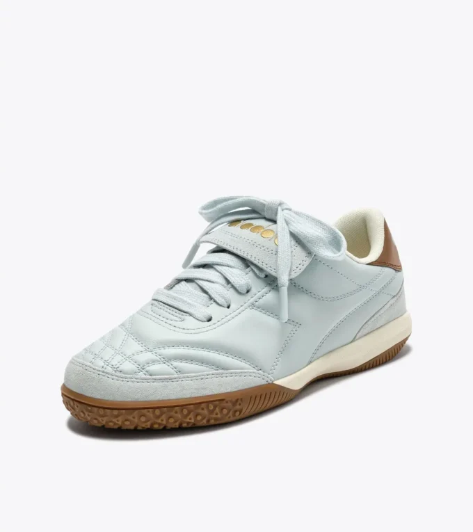 Gold Indoor Metal Adidași din piele în stil terrace Gold Indoor Metal Adidași din piele în stil terrace
