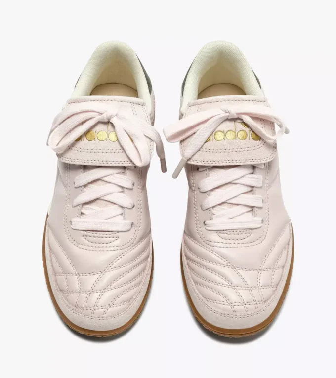 Gold Indoor Metal Adidași din piele în stil terrace Gold Indoor Metal Adidași din piele în stil terrace