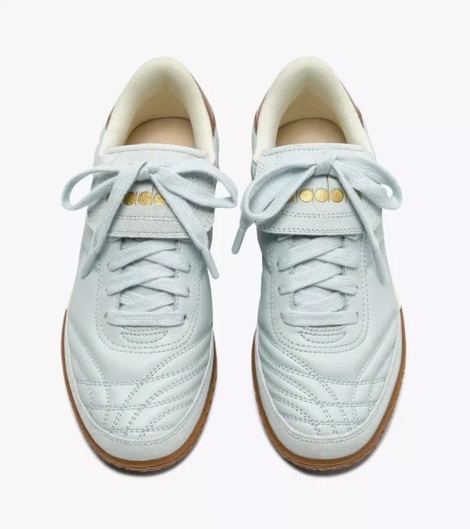 Gold Indoor Metal Adidași din piele în stil terrace Gold Indoor Metal Adidași din piele în stil terrace