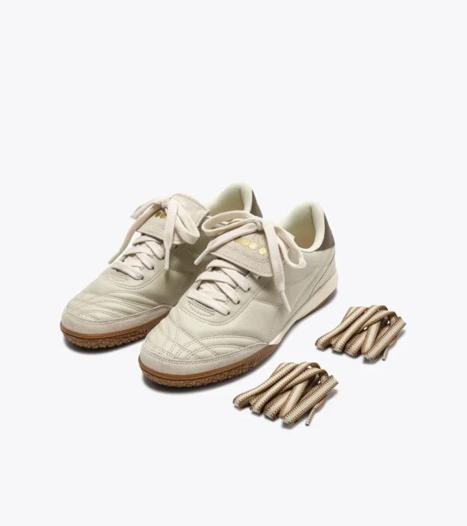 Gold Indoor Metal Adidași din piele în stil terrace Gold Indoor Metal Adidași din piele în stil terrace