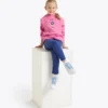 Hanorac cu glugă Logo Hoodie – Croială confortabilă – Fete Hanorac cu glugă Logo Hoodie – Croială confortabilă – Fete