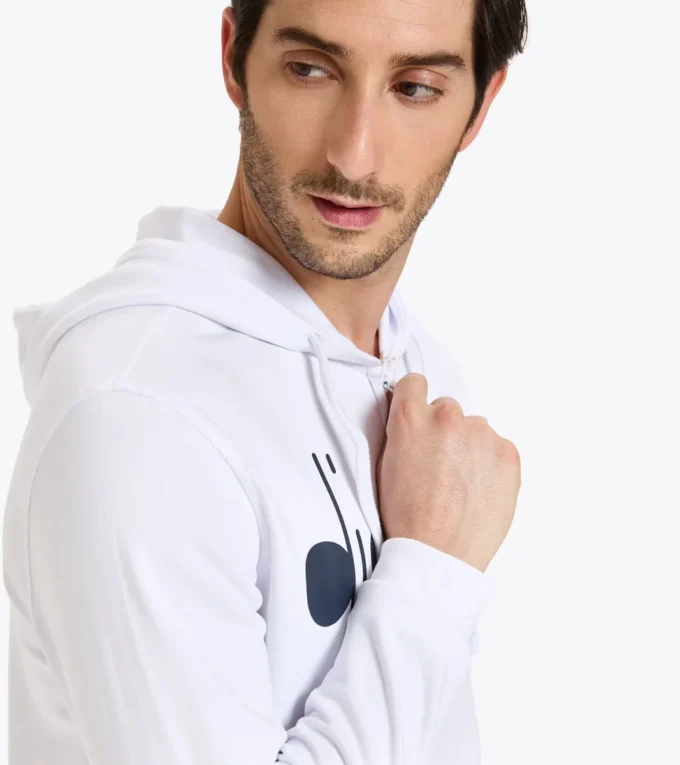 Hd Fz Sweat Hanorac cu glugă și fermoar integral Diadora Club Tennis Hd Fz Sweat Hanorac cu glugă și fermoar integral Diadora Club Tennis