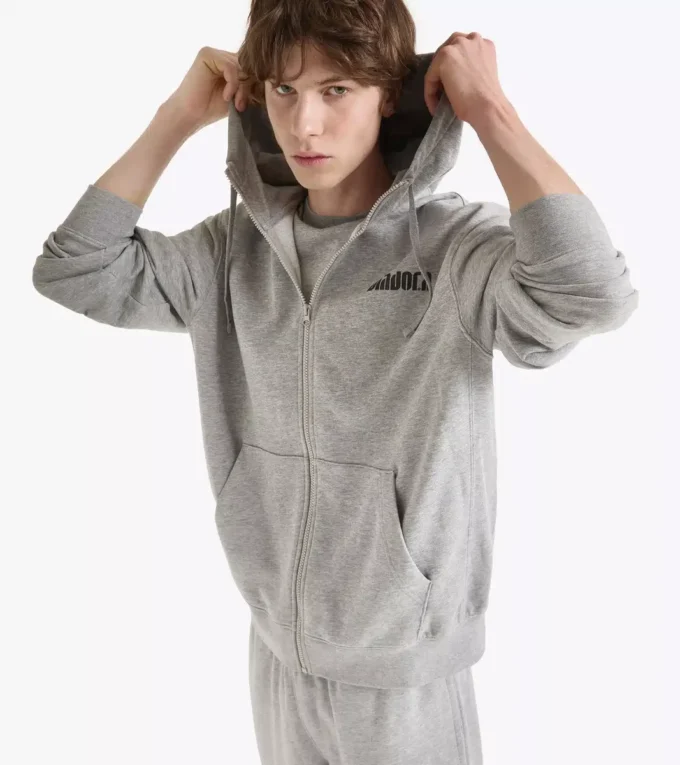 Hoodie Fz. Athl. Logo Hanorac cu glugă și fermoar Hoodie Fz. Athl. Logo Hanorac cu glugă și fermoar