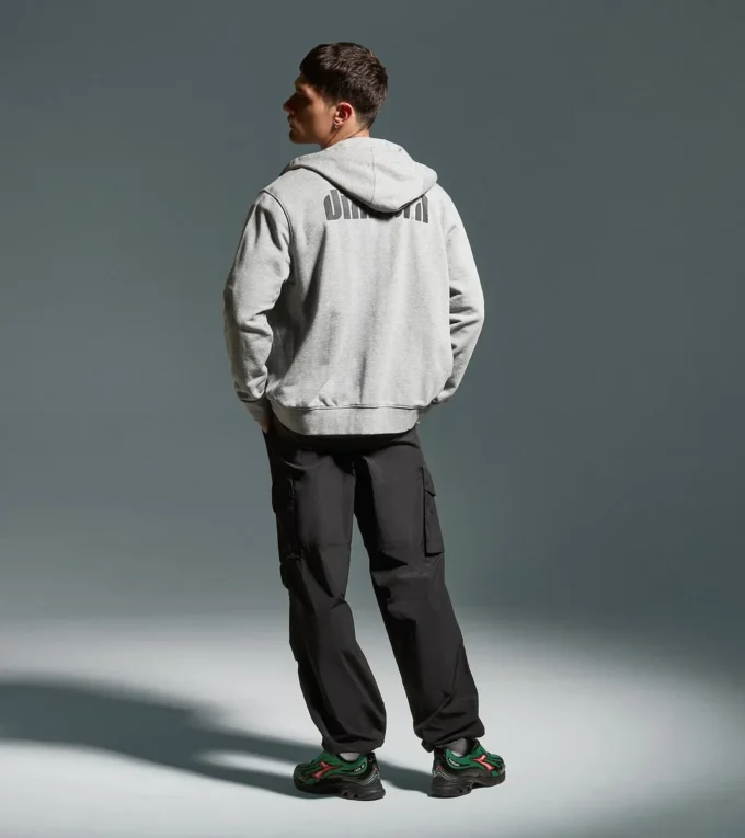 Hoodie Fz. Athl. Logo Hanorac cu glugă și fermoar Hoodie Fz. Athl. Logo Hanorac cu glugă și fermoar