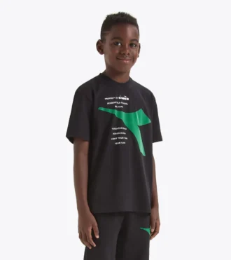 Jb. T-Shirt Ss Fregio Tricou cu logo contrastant – Băieți