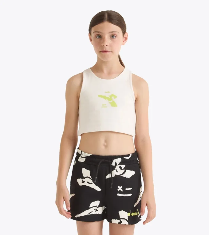 Jg. Crop Top Smile Logo T-shirt cropped logo – Fete Jg. Crop Top Smile Logo T-shirt cropped logo – Fete