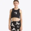 Jg. Crop Top Smile Logo T-shirt cropped logo – Fete
