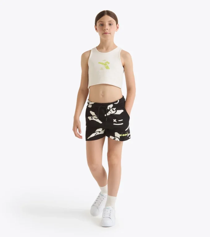 Jg. Crop Top Smile Logo T-shirt cropped logo – Fete Jg. Crop Top Smile Logo T-shirt cropped logo – Fete