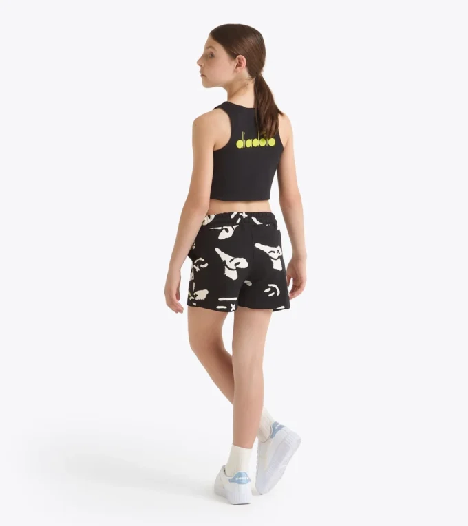 Jg. Crop Top Smile Logo T-shirt cropped logo – Fete