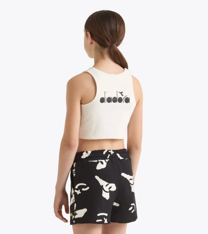 Jg. Crop Top Smile Logo T-shirt cropped logo – Fete Jg. Crop Top Smile Logo T-shirt cropped logo – Fete