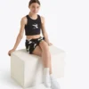 Jg. Crop Top Smile Logo T-shirt cropped logo – Fete