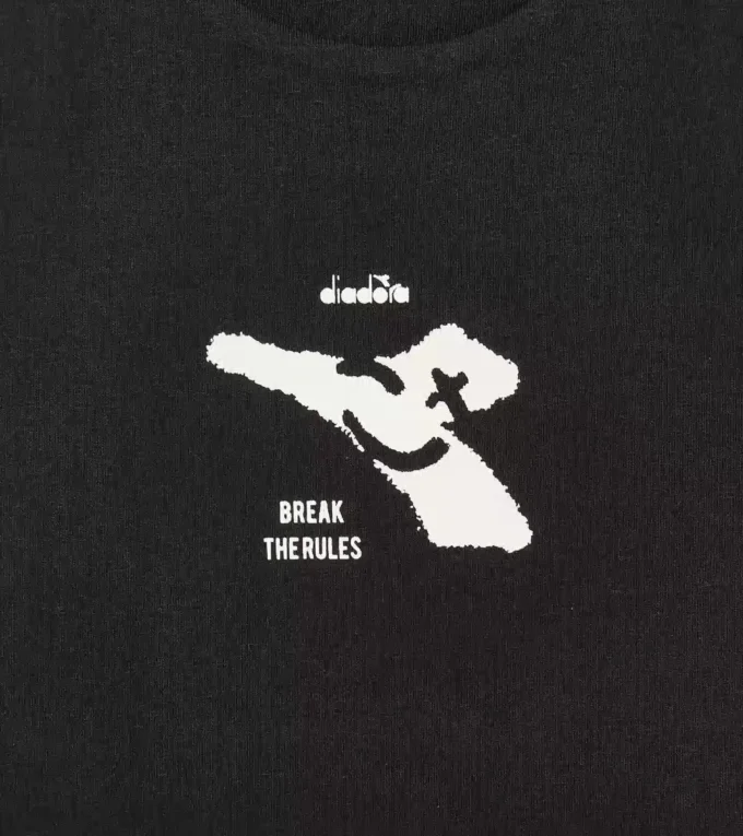 Jg. Crop Top Smile Logo T-shirt cropped logo – Fete