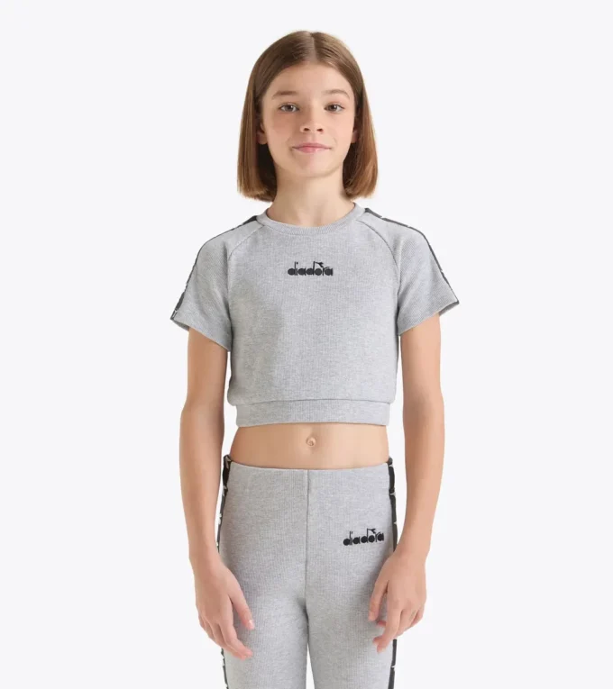 Jg. Crop Top Tape Crop top cu nervuri – Fete Jg. Crop Top Tape Crop top cu nervuri – Fete