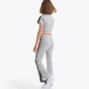 Jg. Crop Top Tape Crop top cu nervuri – Fete Jg. Crop Top Tape Crop top cu nervuri – Fete