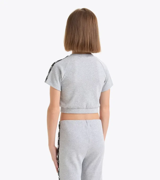 Jg. Crop Top Tape Crop top cu nervuri – Fete Jg. Crop Top Tape Crop top cu nervuri – Fete
