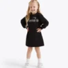 Jg. Dress Rhinestone Td Rochie căptușită cu fleece – Fete Jg. Dress Rhinestone Td Rochie căptușită cu fleece – Fete