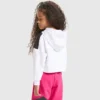 Jg.Hoodie Crop Power Logo Hanorac sport din bumbac – Fete Jg.Hoodie Crop Power Logo Hanorac sport din bumbac – Fete
