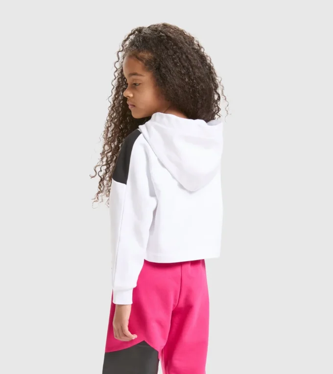 Jg.Hoodie Crop Power Logo Hanorac sport din bumbac – Fete Jg.Hoodie Crop Power Logo Hanorac sport din bumbac – Fete