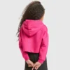 Jg.Hoodie Crop Power Logo Hanorac sport din bumbac – Fete Jg.Hoodie Crop Power Logo Hanorac sport din bumbac – Fete