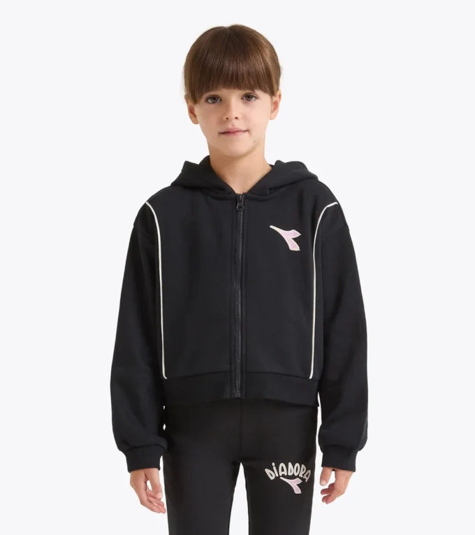 Jg. Hoodie Fz Hanorac cu logo – Croială normală – Fete