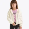 Jg. Hoodie Fz Hanorac cu logo – Croială normală – Fete