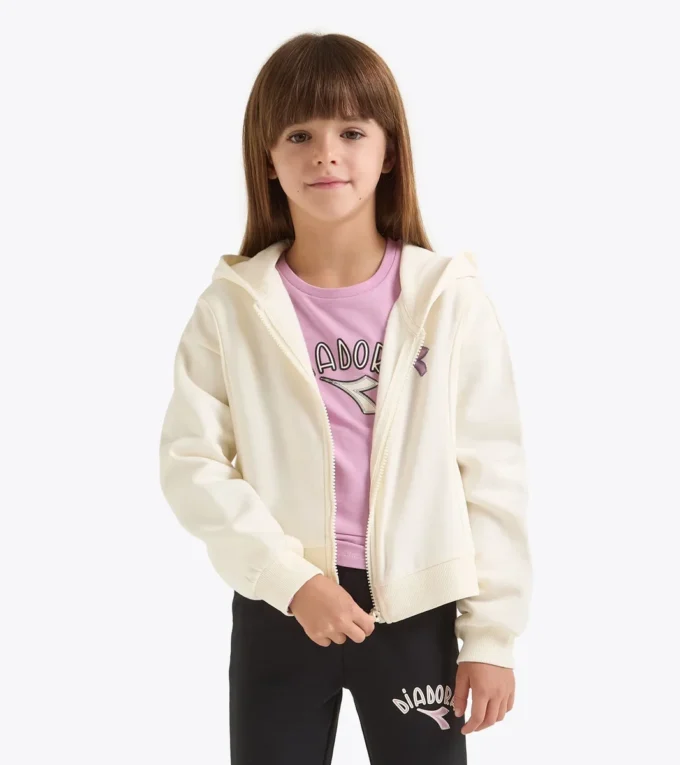 Jg. Hoodie Fz Hanorac cu logo – Croială normală – Fete