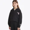 Jg. Hoodie Fz Pink Smile Hanorac cu glugă și detalii decolorate – Fete