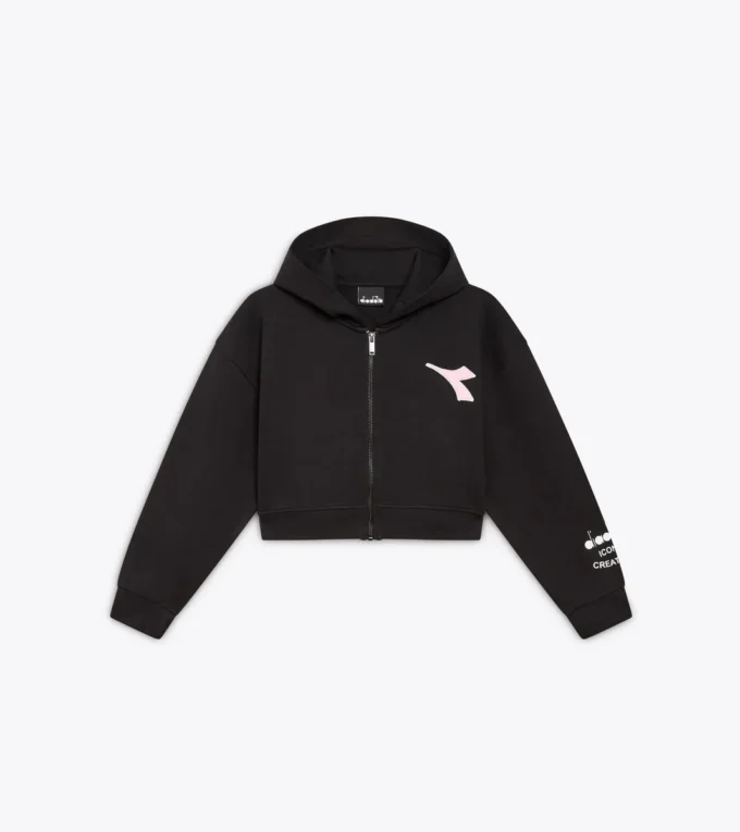 Jg. Hoodie Fz Pink Smile Hanorac cu glugă și detalii decolorate – Fete