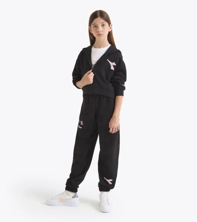 Jg. Hoodie Fz Pink Smile Hanorac cu glugă și detalii decolorate – Fete