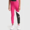 Jg.Leggings Power Logo Colanți sport din bumbac elastic cu textură terry – Fete Jg.Leggings Power Logo Colanți sport din bumbac elastic cu textură terry – Fete
