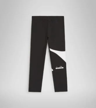 Jg.Leggings Power Logo Colanți sport din bumbac elastic cu textură terry – Fete