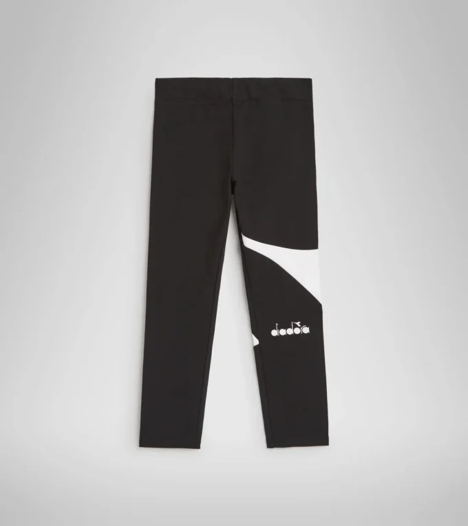Jg.Leggings Power Logo Colanți sport din bumbac elastic cu textură terry – Fete Jg.Leggings Power Logo Colanți sport din bumbac elastic cu textură terry – Fete