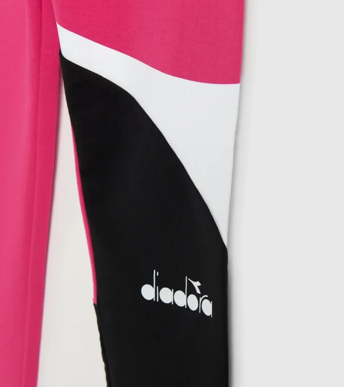 Jg.Leggings Power Logo Colanți sport din bumbac elastic cu textură terry – Fete Jg.Leggings Power Logo Colanți sport din bumbac elastic cu textură terry – Fete