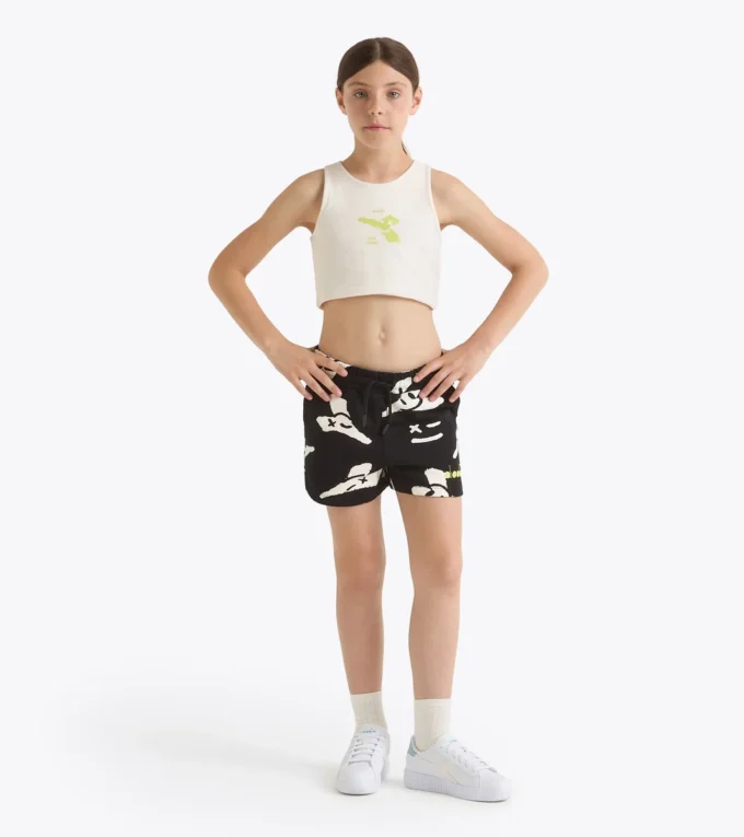Jg. Pantaloni scurți Pantaloni scurți Smile Logo – Croială confortabilă – Fete