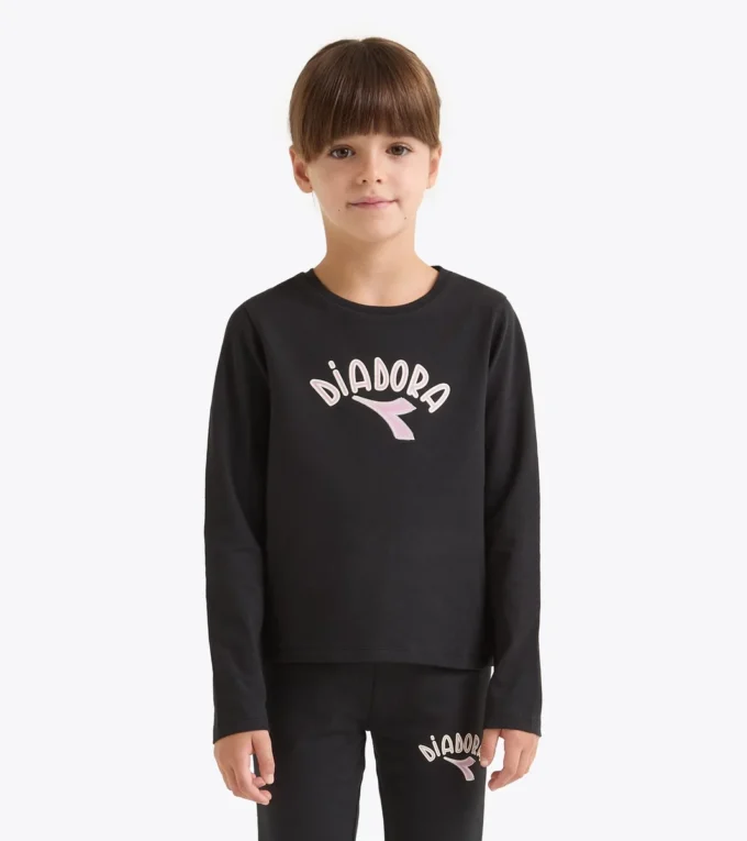 Jg. T-Shirt Ls Logo Tricou cu mâneci lungi – Fete Jg. T-Shirt Ls Logo Tricou cu mâneci lungi – Fete