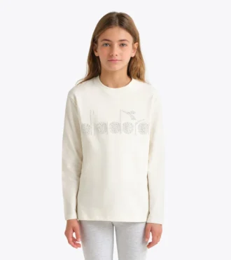 Jg. T-Shirt Ls Rhinestone Tricou cu mâneci lungi – Fete