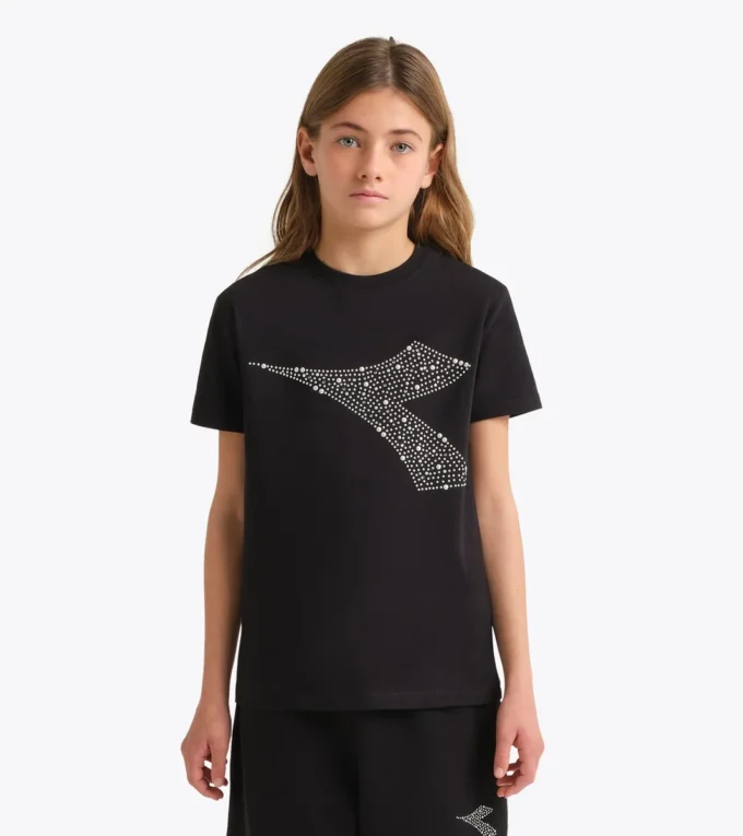 Jg. T-Shirt Ss Rhinestone T-shirt – Fete Jg. T-Shirt Ss Rhinestone T-shirt – Fete