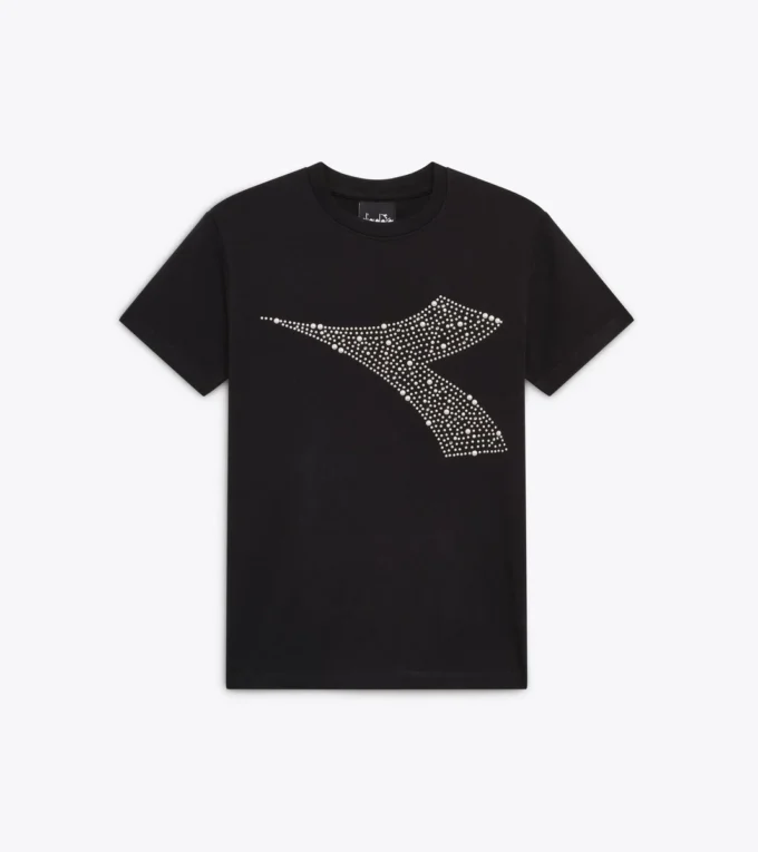 Jg. T-Shirt Ss Rhinestone T-shirt – Fete Jg. T-Shirt Ss Rhinestone T-shirt – Fete
