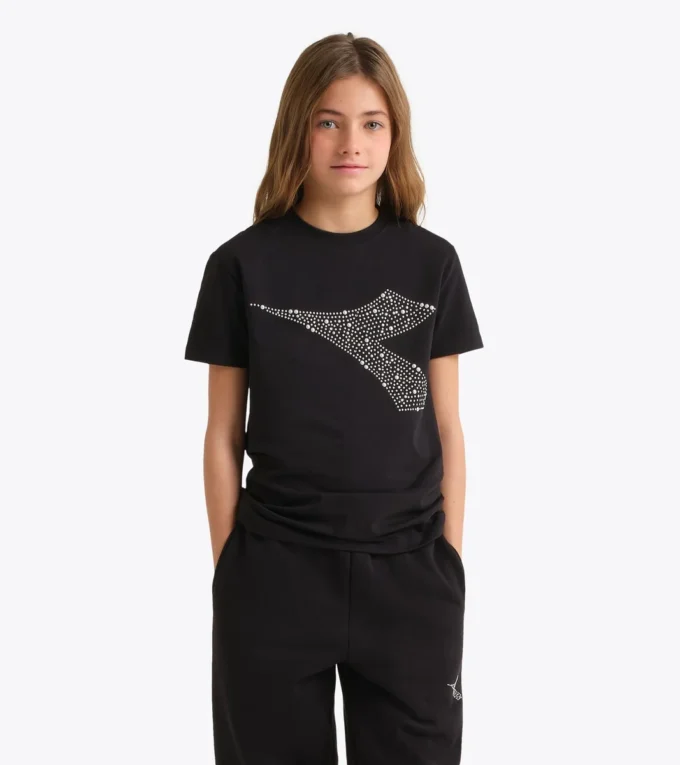 Jg. T-Shirt Ss Rhinestone T-shirt – Fete Jg. T-Shirt Ss Rhinestone T-shirt – Fete