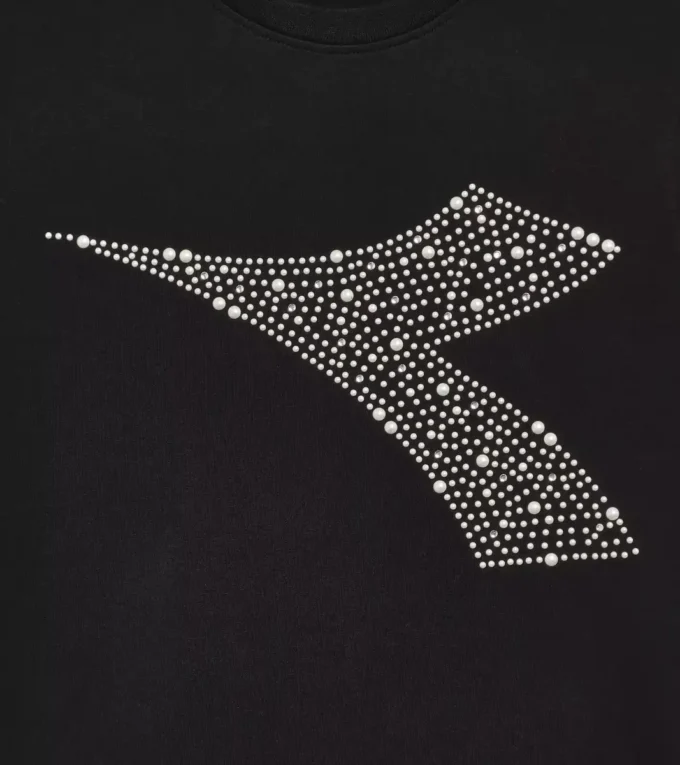 Jg. T-Shirt Ss Rhinestone T-shirt – Fete Jg. T-Shirt Ss Rhinestone T-shirt – Fete