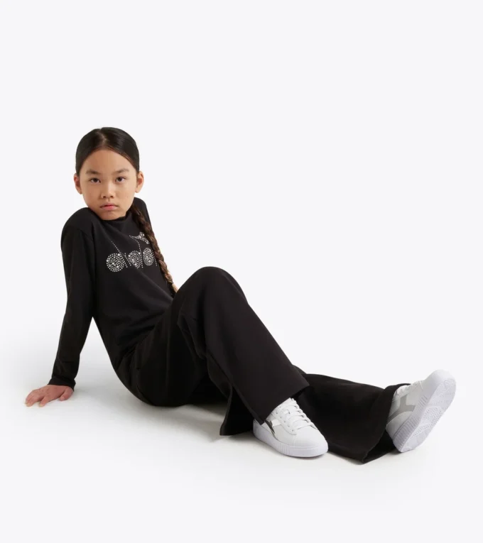 Pantaloni evazați Pantaloni evazați cu strasuri – Fete Pantaloni evazați Pantaloni evazați cu strasuri – Fete
