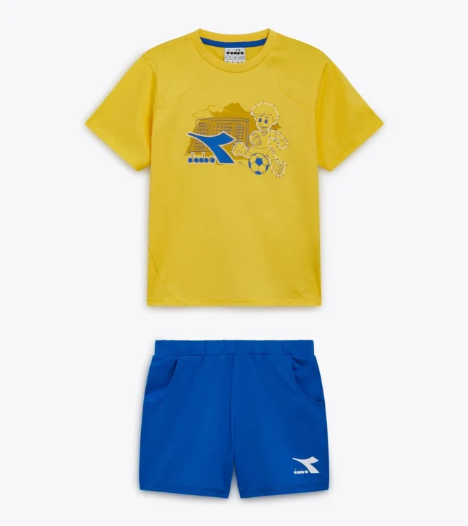Setul Jb. Set Ss Riddle Set sport – Tricou și pantaloni scurți – Băieți Setul Jb. Set Ss Riddle Set sport – Tricou și pantaloni scurți – Băieți