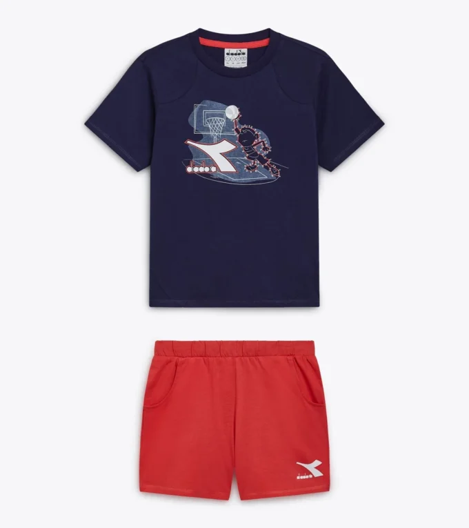 Setul Jb. Set Ss Riddle Set sport – Tricou și pantaloni scurți – Băieți Setul Jb. Set Ss Riddle Set sport – Tricou și pantaloni scurți – Băieți